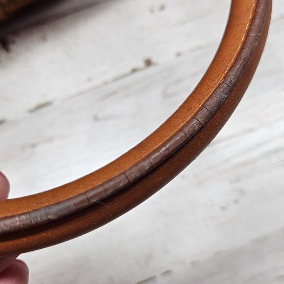 MCM Cognac Visetos Boston Satchel Bag Authentic | Medium Size | Dust Bag - Picture 8 of 10